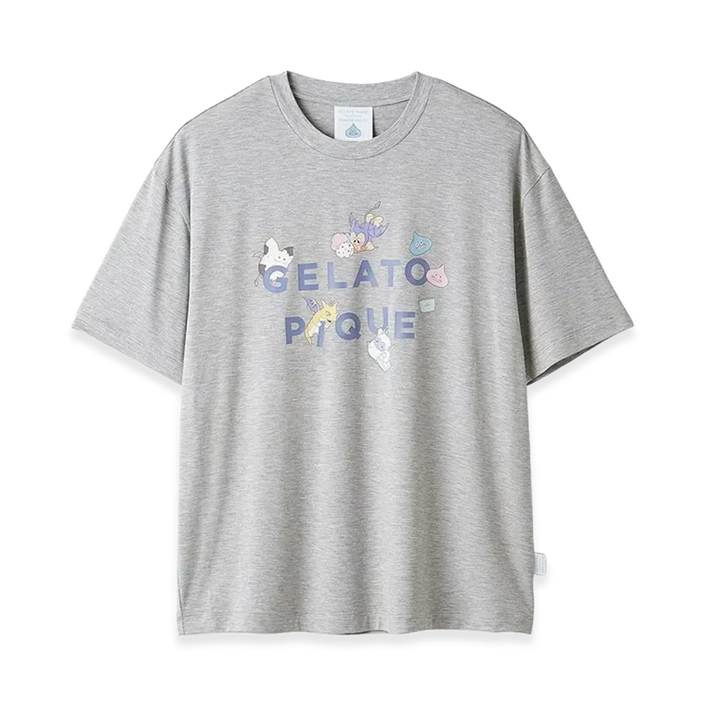 GELATO PIQUE x DRAGON QUEST One Point T-Shirt "Grey"