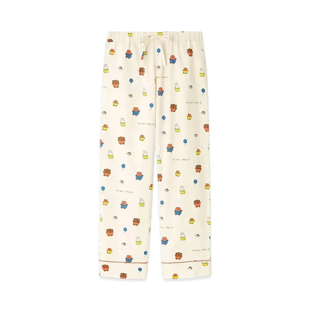 GELATO PIQUE x Dick Bruna All-Over Print Neru Long Pants "Cream"