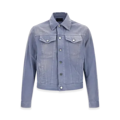 PRADA Blouson Gabardine Jacket "Gray"