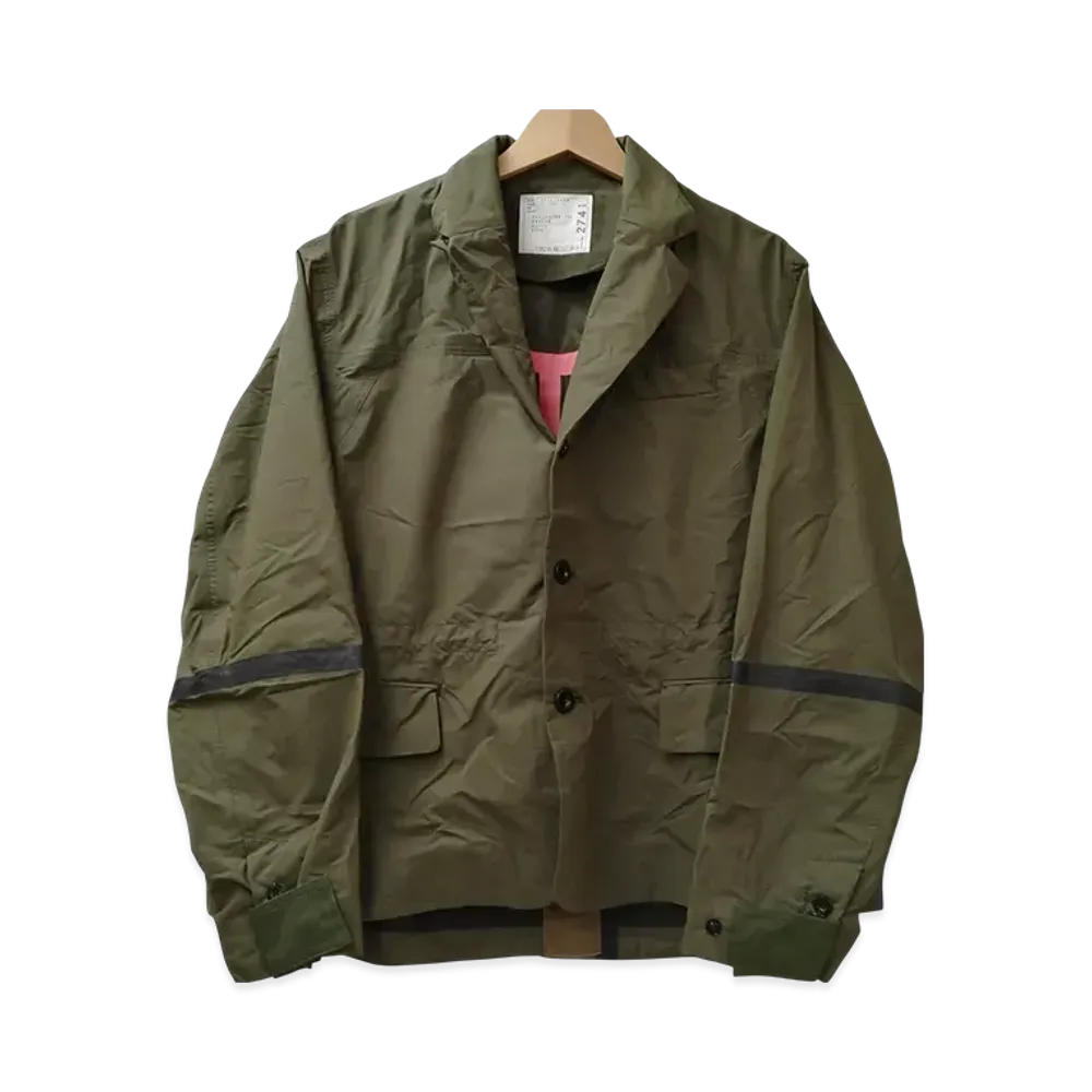 Sacai Rip Stop Mix Jacket "Khaki"