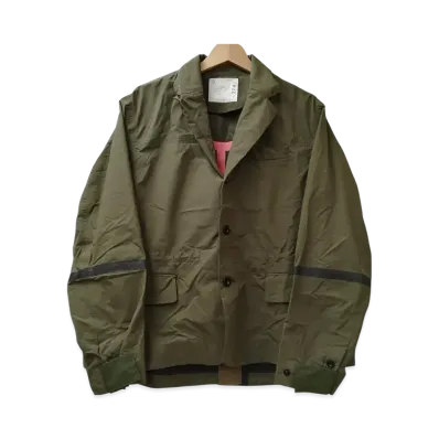 Sacai Rip Stop Mix Jacket "Khaki"
