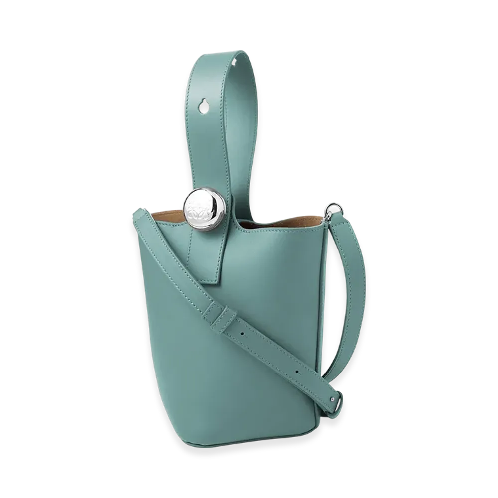LOEWE Pebble Bucket Bag Mini "Water"
