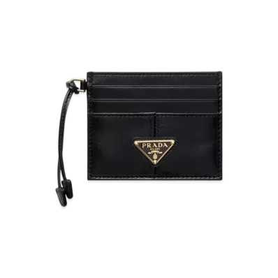 PRADA Leather Card Holder "Black"