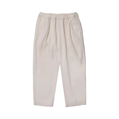 KEBOZ Soft Denim Easy Pants "Off White"