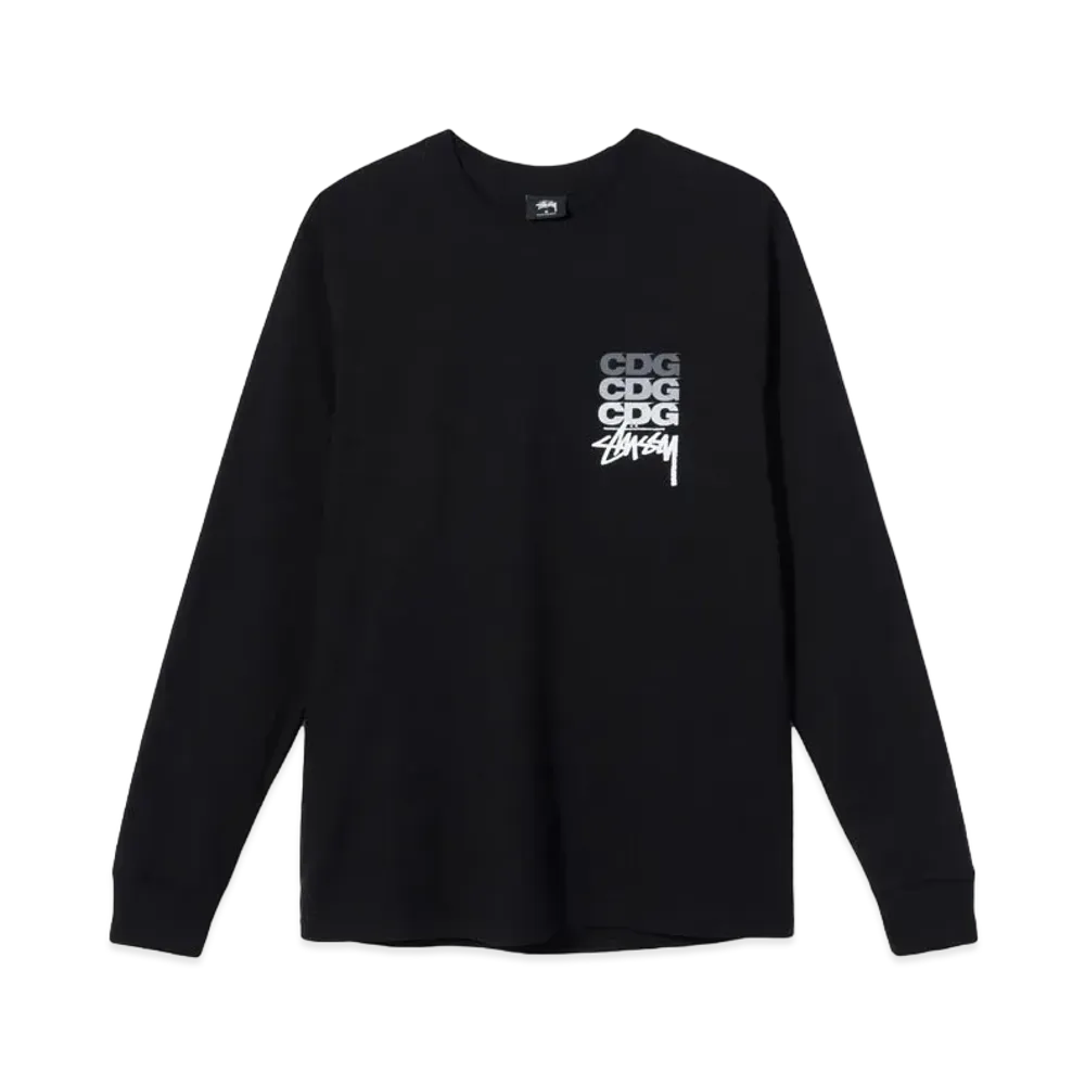 Stussy CDG Dot LS Tee "Black"