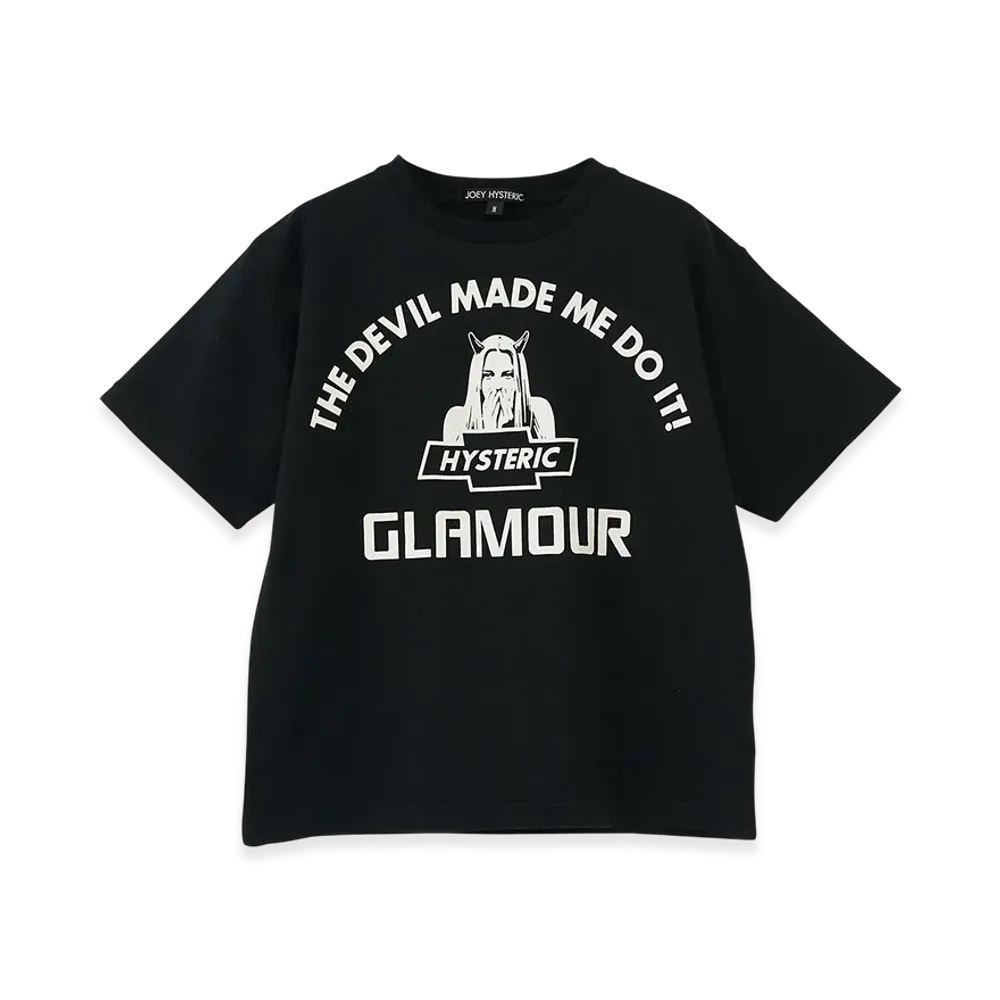 HYSTERIC GLAMOUR Devil Made Me Do It T-Shirt "Black"
