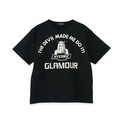 HYSTERIC GLAMOUR Devil Made Me Do It T-Shirt "Black"