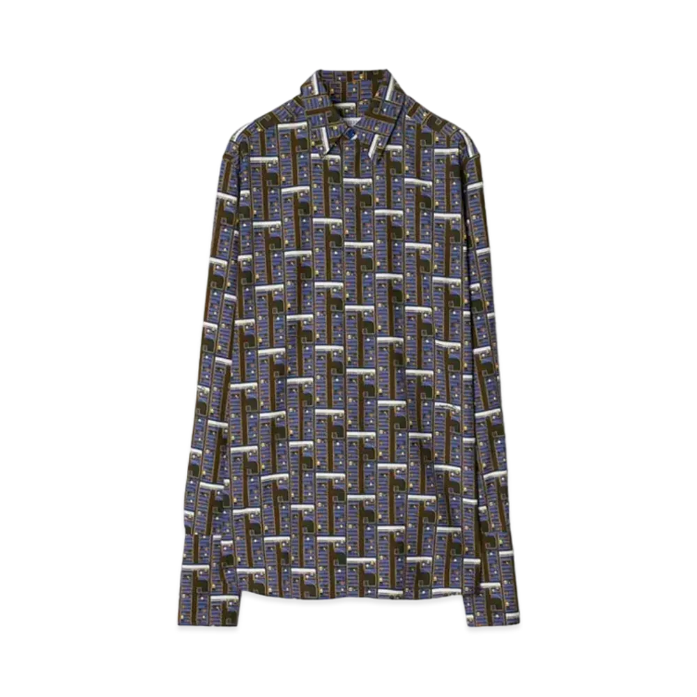 Burberry Women's Bus Silk Shirt "Knight"