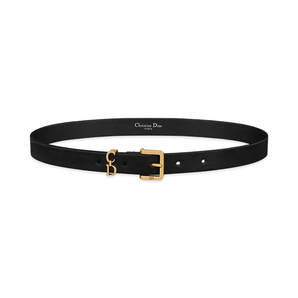 Dior Saddle Loop Belt Smooth Calfskin 20mm "Black"