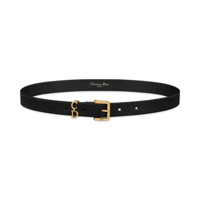 Dior Saddle Loop Belt Smooth Calfskin 20mm "Black"