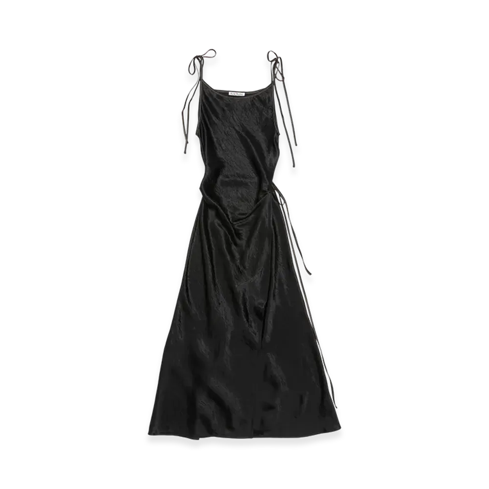 Acne Studios Satin Dress "Black"
