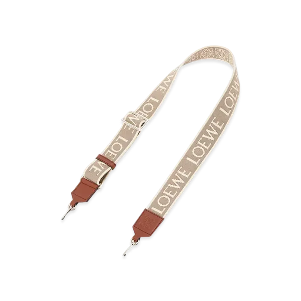 LOEWE Anagram Strap "Natural/Tan/Palladium"
