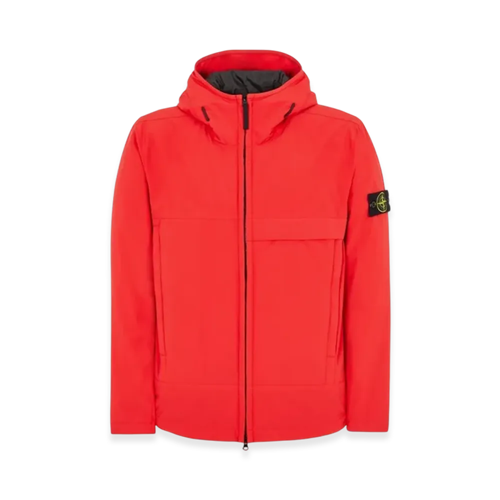Stone Island 40527 Soft Shell-R E.DYE Pure Insulation Technology Primaloft Jacket - 22FW "Red"