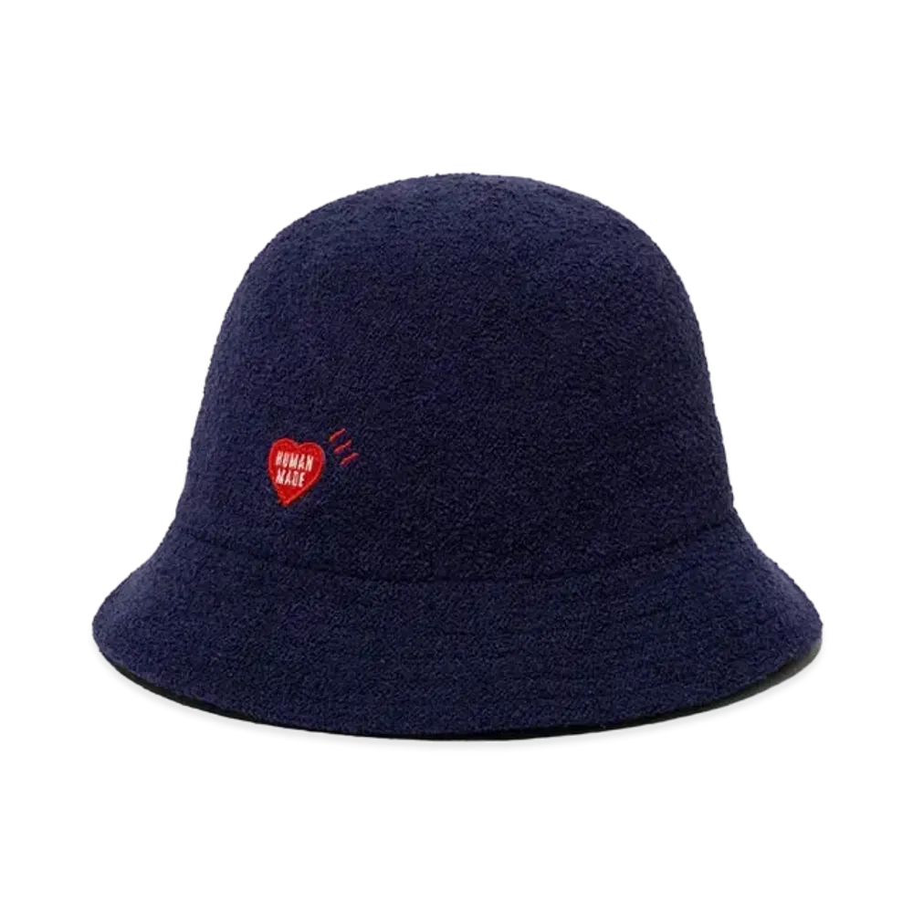 HUMAN MADE Pile Bucket Hat "Navy"