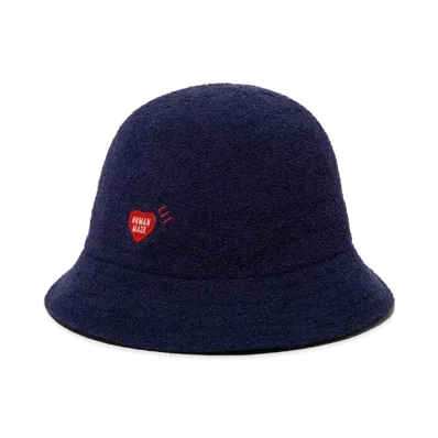 HUMAN MADE Pile Bucket Hat "Navy"
