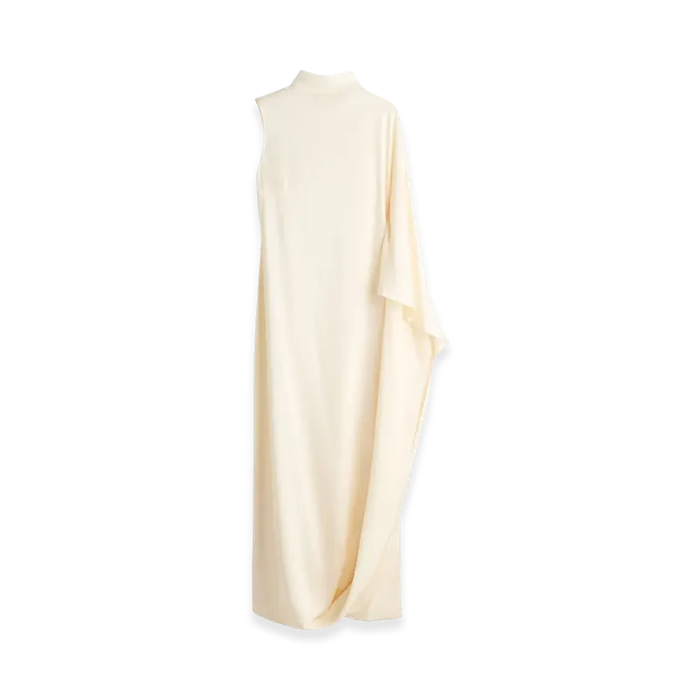 H&M x Stella McCartney Women's Satin Cape Dress "Cream"