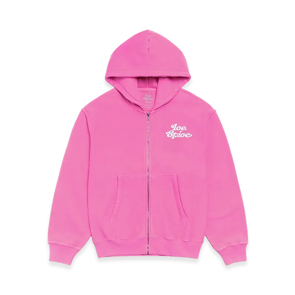 VERDY x Ice Spice x SpongeBob "Big Guy" Zip Hoodie "Pink"