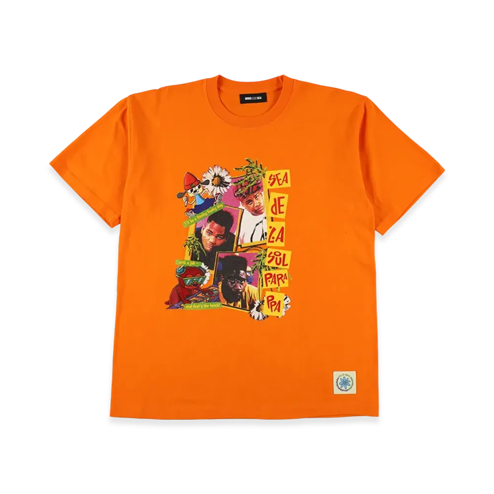 ウィンダンシー x パラッパラッパー x デラソウル S/S Tシャツ "オレンジ"