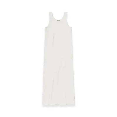 AURALEE Cotton Silk Stretch Double Face Knit Dress "Ivory White"
