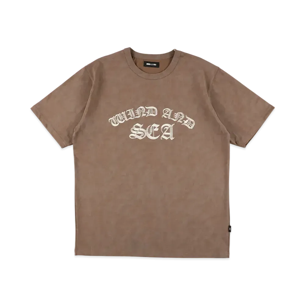 WIND AND SEA Embroidery Logo S/S Tee "DarkBrown"