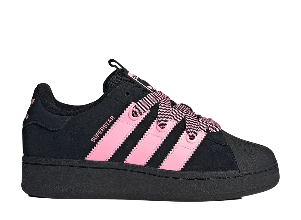 adidas Women's Superstar XLG "Core Black/Pink Spark"