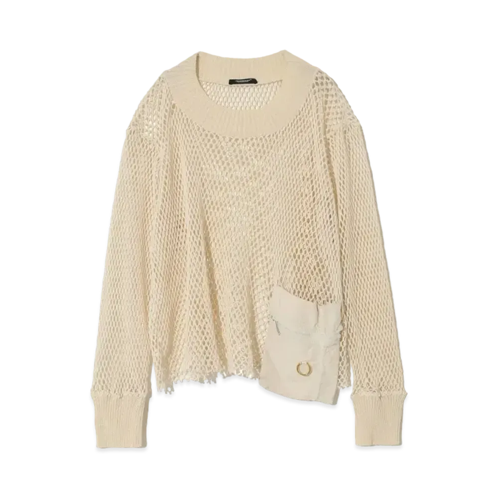 UNDERCOVER Cotton Net Pullover "Ivory"