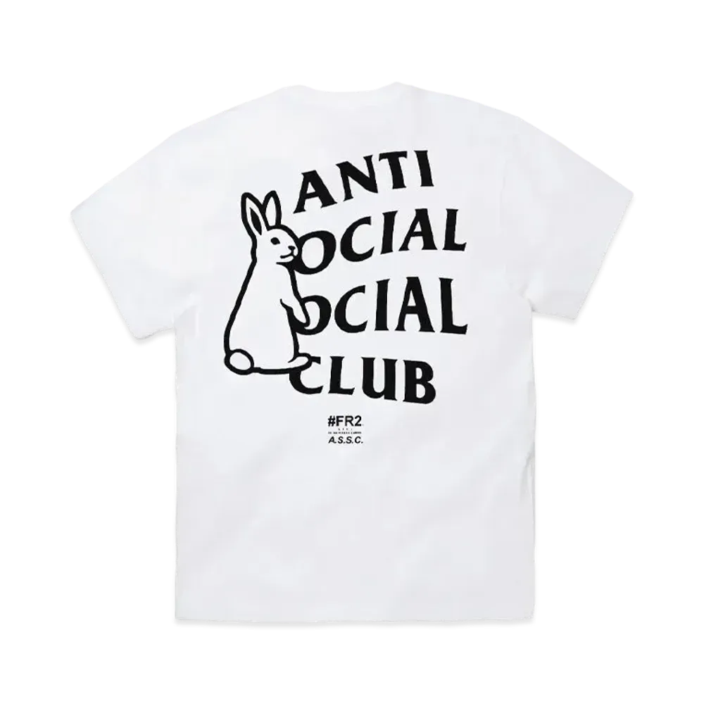 ANTI SOCIAL SOCIAL CLUB collaboration with #FR2 Rabbit Icon T-shirt "White"