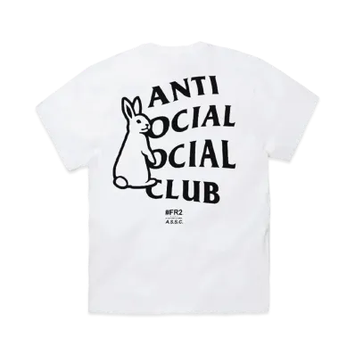 ANTI SOCIAL SOCIAL CLUB collaboration with #FR2 Rabbit Icon T-shirt "White"