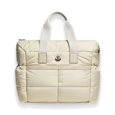 MONCLER Nylon Diaper Bag "Light Beige"