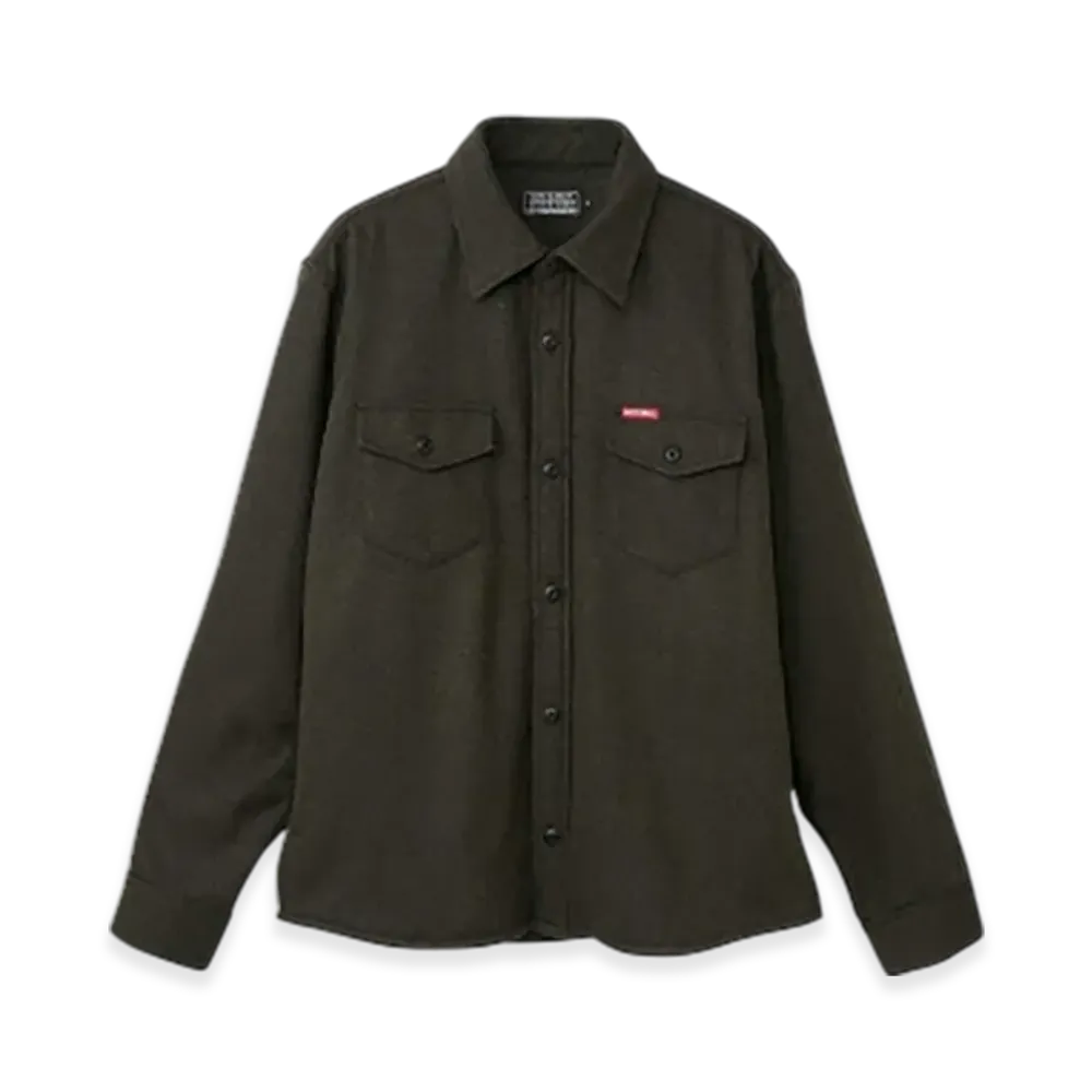 HYSTERIC GLAMOUR Speedster Embroidery Cpo Shirt "Green"