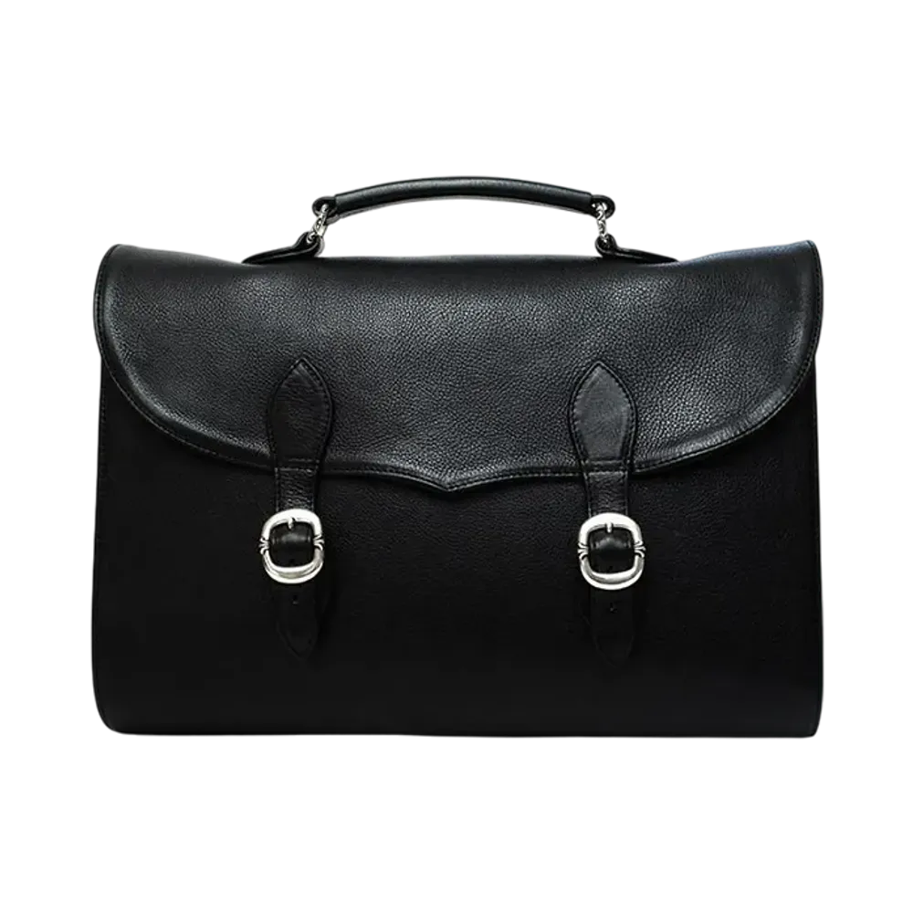 Chrome Hearts Gunslinger Crossball Leather Bag "Black"