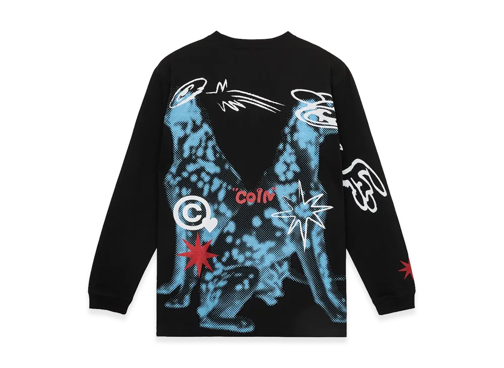 GDC x COIN PARKING DELIVERY Two Dogs Long Tee "Black"