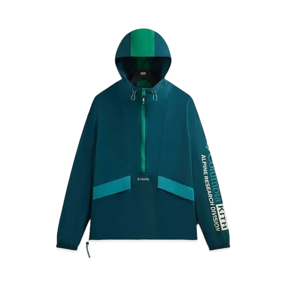 Kith x Columbia Wind Anorak "Midnight Teal"