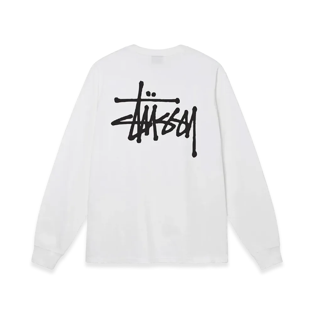 Stussy Basic Stussy LS Tee 2023 "White"