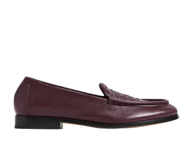 Bottega Veneta Women's Silenzio Loafers "Deep Mahogany"