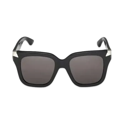 Alexander McQUEEN Punk Rivet Oversized Sunglasses "Black"