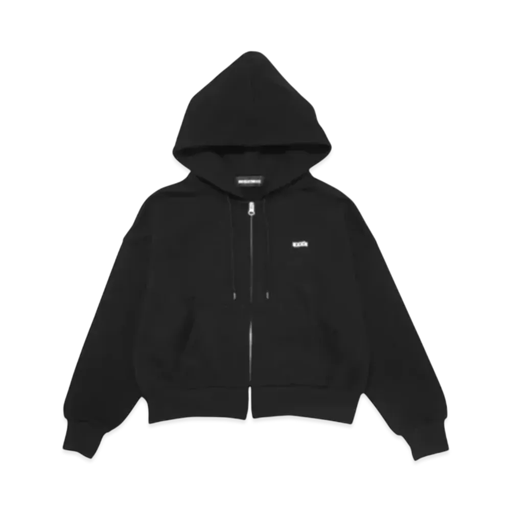 GOD SELECTION XXX Cropped Zip Hoodie GXL-A25-CS-04 "Black"