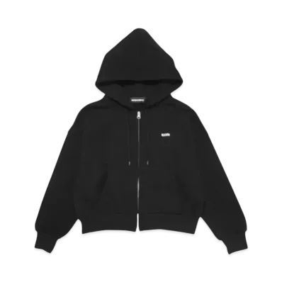 GOD SELECTION XXX Cropped Zip Hoodie GXL-A25-CS-04 "Black"