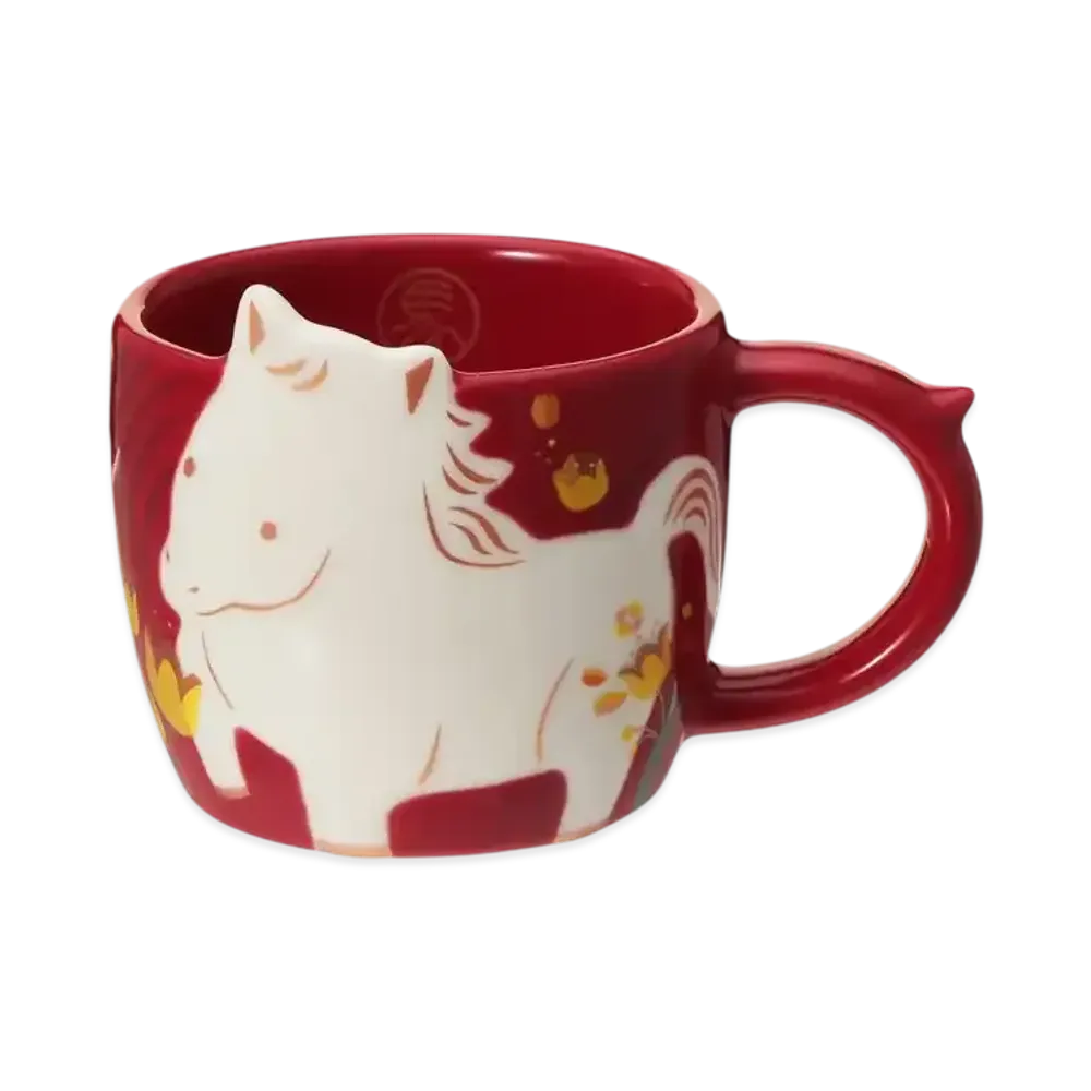 STARBUCKS Seasonal Goods "Bright New Year" New Year Mug Horse 89ml "Red"