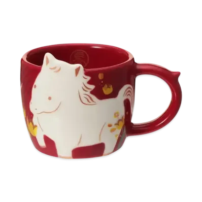 STARBUCKS Seasonal Goods "Bright New Year" New Year Mug Horse 89ml "Red"