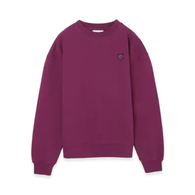 Maison Kitsune Tonal Fox Head Patch Comfort Sweatshirt "Grape"