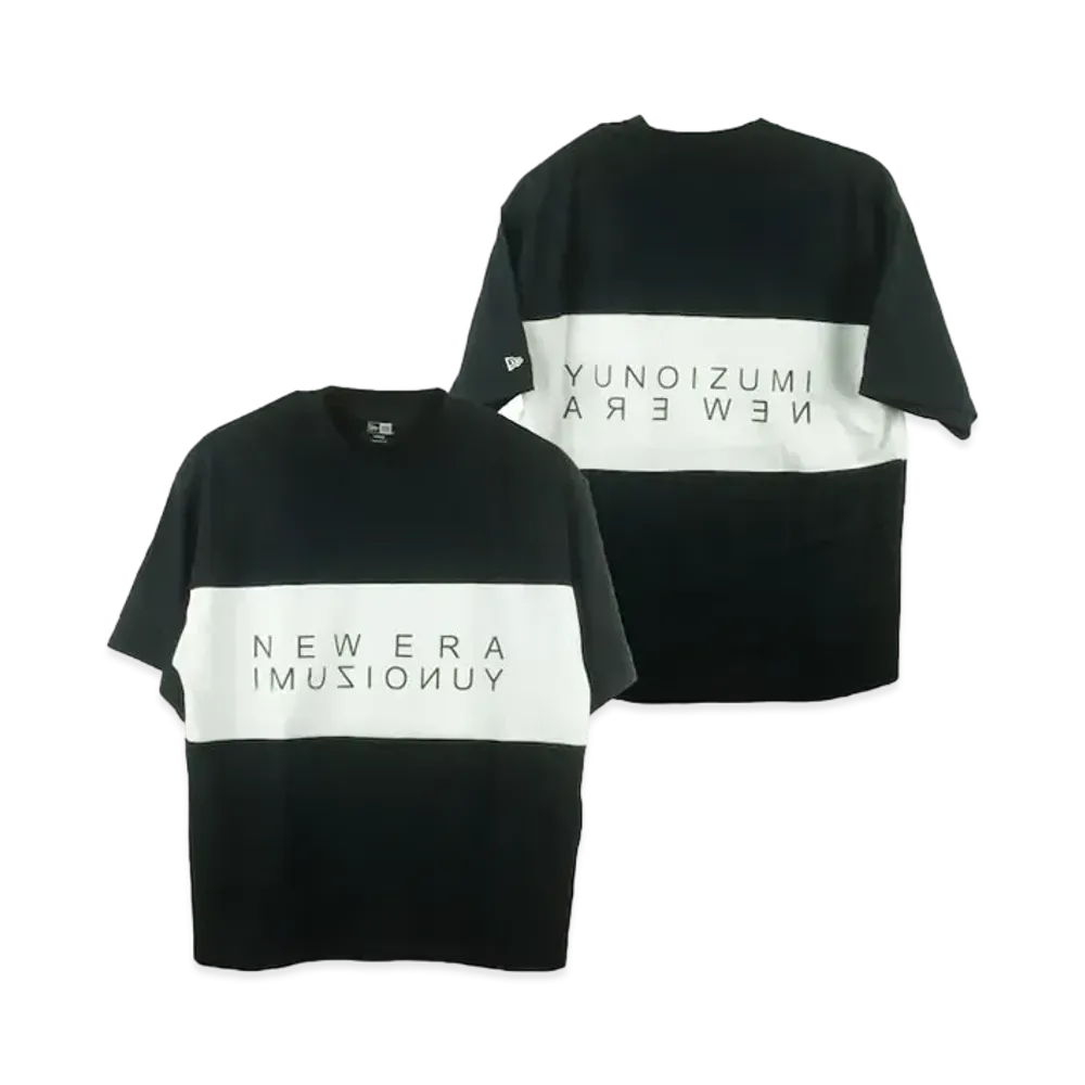 NEW ERA x YUNOIZUMI Short Sleeve Oversized Performance T-Shirt Panel Logo "Black"