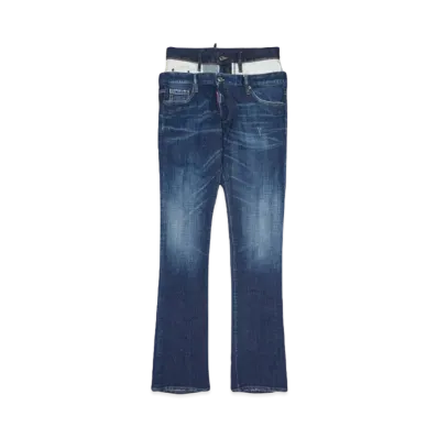 DSQUARED2 Sharpei Bootcut Flared Twin Pack Jean "DENIM BLUE"
