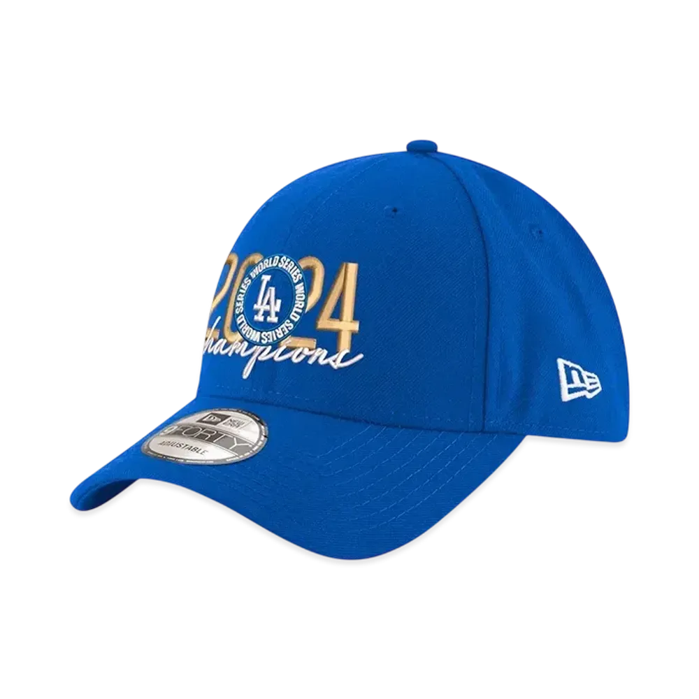 MLB Youth Los Angeles Dodgers New Era 2024 World Series Champions Locker Room 9FORTY "Royal"