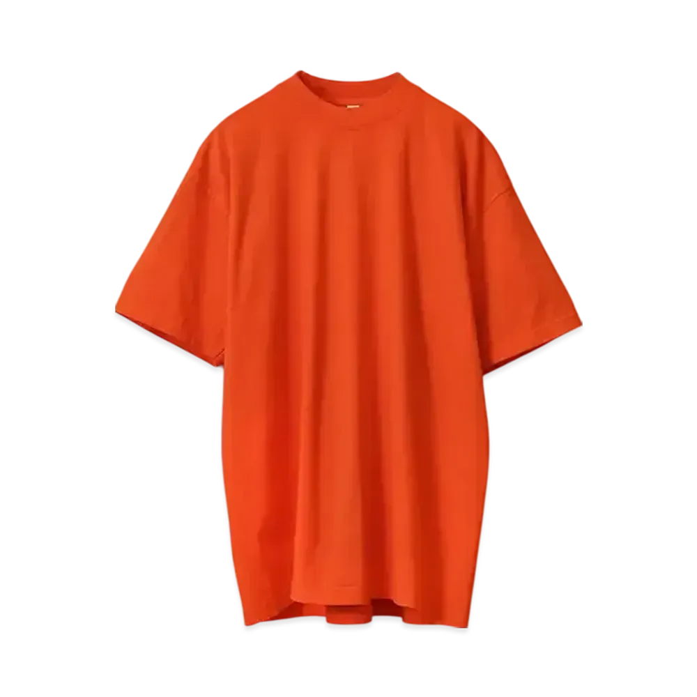Los Angeles Apparel 6.5oz Garment Dye Crew Veck T-shirt "Bright Orange"