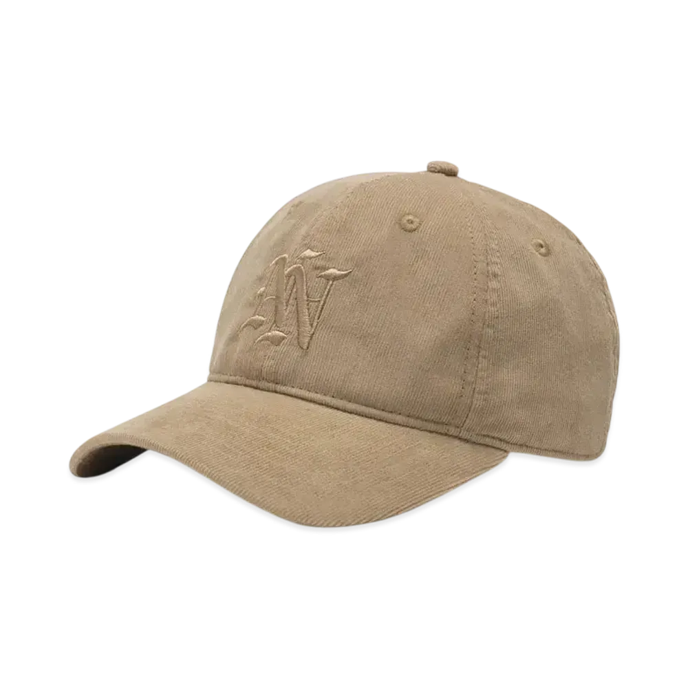 SPLR NOT NATURAL NN Logo Micro Corduroy Cap "Beige"