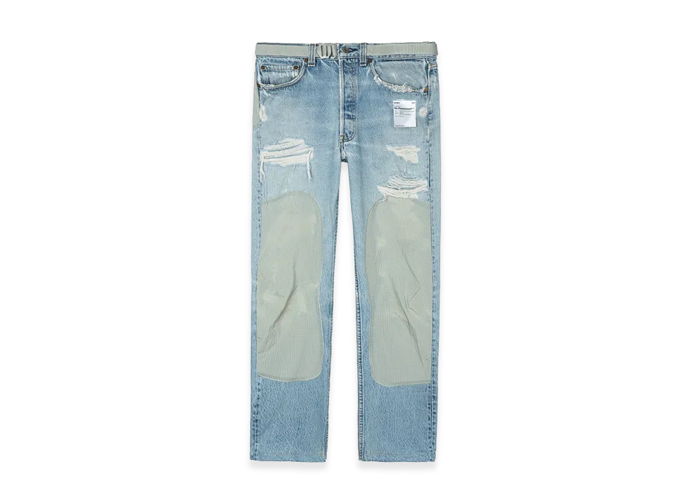 LEVI'S x SATISFY Re‐Possessed 501 Climb Jeans "Aged Blue"