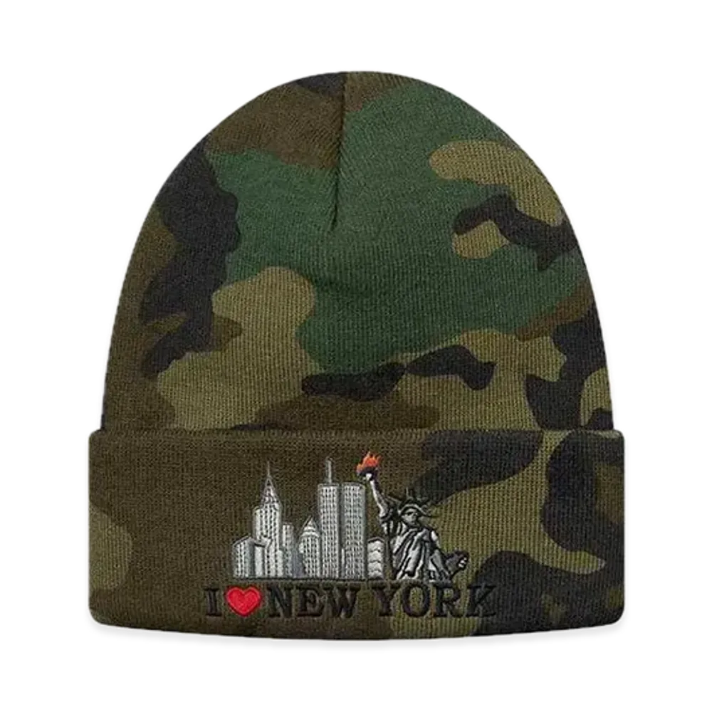 Supreme I Love NY Beanie "Woodland Camo"