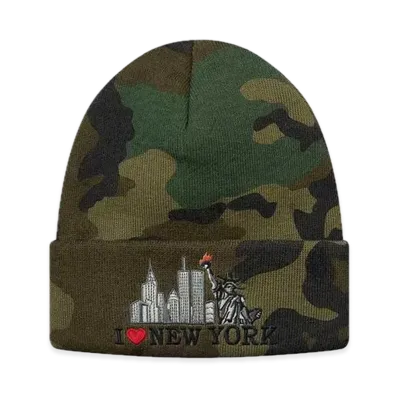 Supreme I Love NY Beanie "Woodland Camo"
