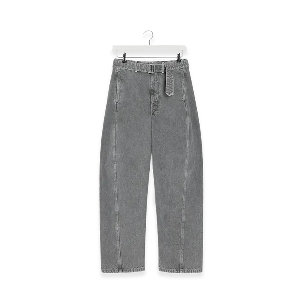 LEMAIRE Women's Twisted Belted Pants "Heather"